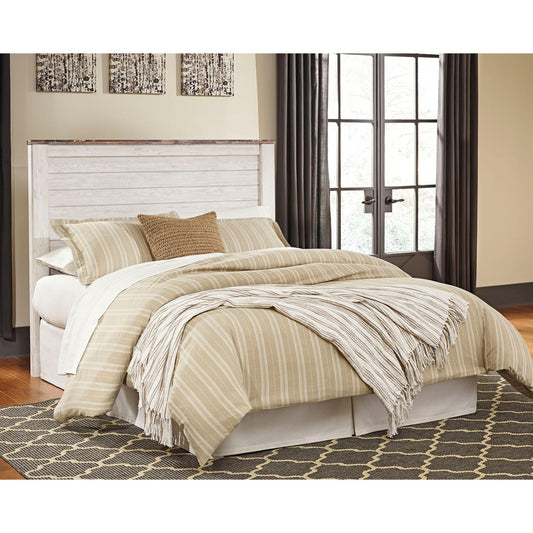 Willowton Panel Headboard - White Washed