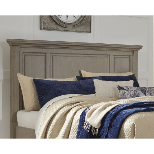Lettner Panel Headboard - Light Gray