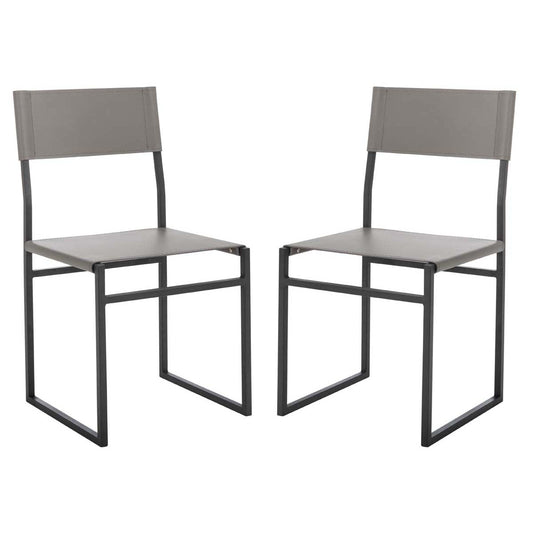 Safavieh Layne Dining Chairs, Set of 2 - Grey / Black