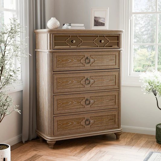 Lyris Modern Rustic 5-Drawer Chest