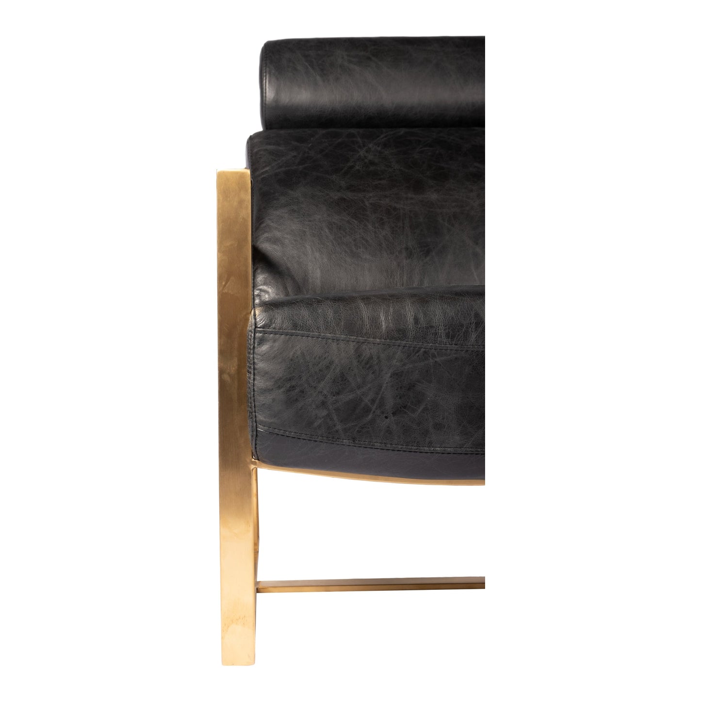 Paradiso Chair Onyx Black Leather | Moe's Furniture - PK-1083-02